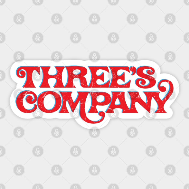 Threes Company Text Design Sticker by Trendsdk